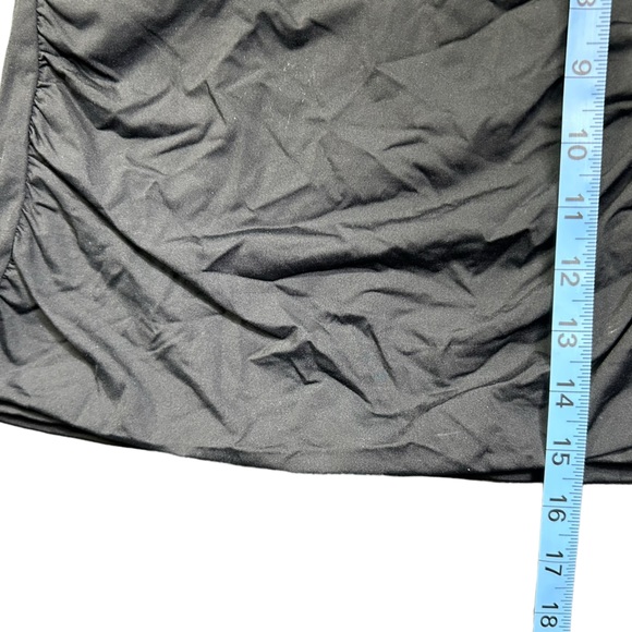 ANNE COLE womens black bandeau style tankini swim top size Small NWT - Picture 6 of 6